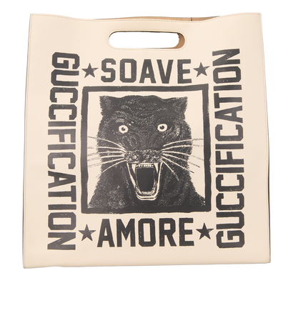 Soave Amore Guccification Tote, &pound;550, Handbags, Cream, Leather, Front view